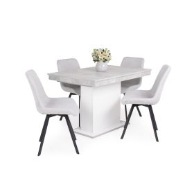   Milla forgó étkezőszék Flóra  étkezőasztallal  - étkezőgarnitúra