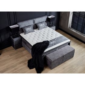   BABYLON kárpitozott ágyneműtartós ágy SZETT  matraccal 160*200