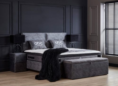 BABYLON kárpitozott ágyneműtartós ágy SZETT matraccal 180*200