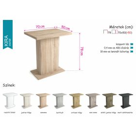   Kira  étkezőasztal Milla forgó étkezőszékkel  - étkezőgarnitúra