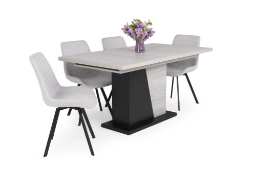 Norton asztal Milla forgó étkezőszékkel étkezőgarnitúra