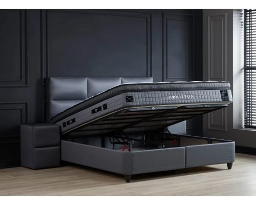 HAMILTON kárpitozott ágyneműtartós ágy