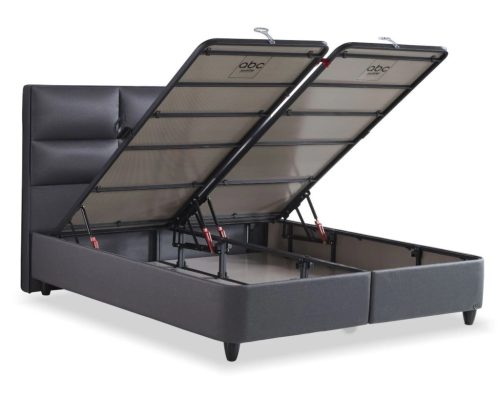 HAMILTON kárpitozott ágyneműtartós ágy