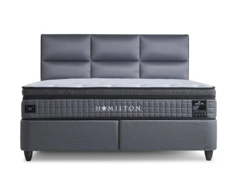 HAMILTON kárpitozott ágyneműtartós ágy