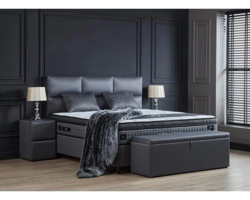 HAMILTON kárpitozott ágyneműtartós ágy