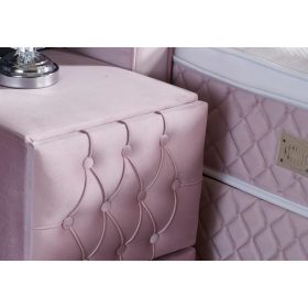 VISCO LUX ROSE kárpitozott éjjeliszekrény