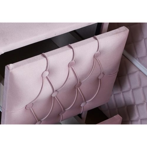 VISCO LUX ROSE kárpitozott éjjeliszekrény