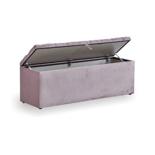 VISCO LUX ROSE kárpitozott tárolós pad