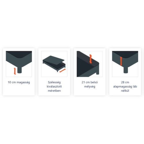 VISCO LUX  ROSE  kontinentális ágy