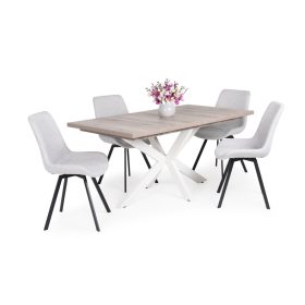   Milla szövetes szék Dorothy étkezőasztallal  - étkezőgarnitúra