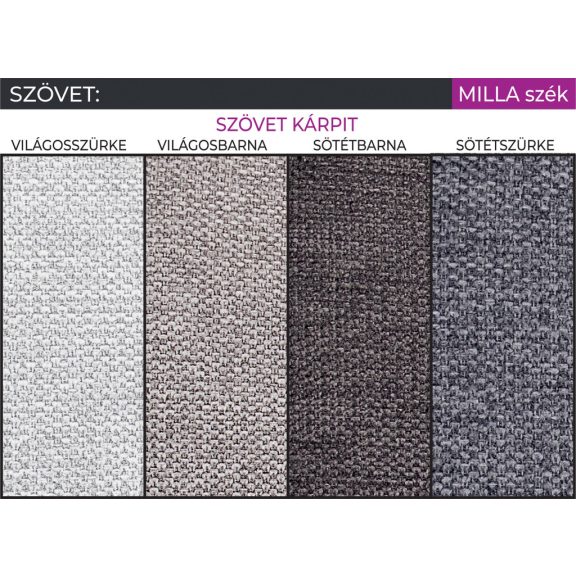 Milla forgatható szék Rebeka asztallal  - étkezőgarnitúra