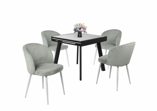 Olaf kordbársony szék Diaz asztallal - étkezőganitúra