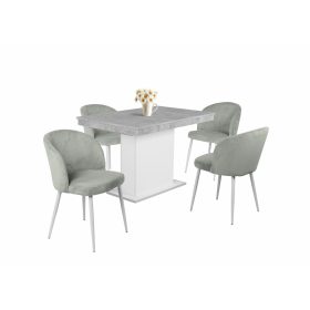 Olaf kordbársony szék Flóra asztallal - étkezőganitúra