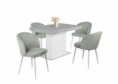Olaf kordbársony szék Flóra asztallal - étkezőganitúra