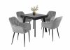 Noel bársony szék Diaz asztallal - étkezőganitúra