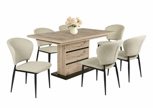 Anett beige szövet kárpitos szék